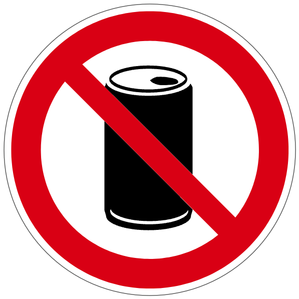 Interdiction de boire  - P209 - étiquettes et panneaux d'interdiction et de restriction