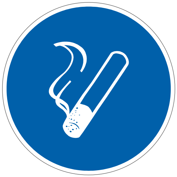 Emplacement fumeur  - M170 - étiquettes et panneaux d'obligation et de consigne