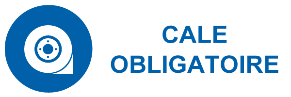 Cale obligatoire - M554 - étiquettes et panneaux d'obligation et de consigne - picto et texte paysage