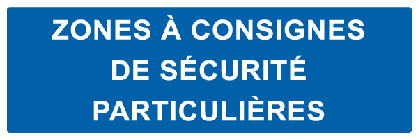 Zone à consignes de sécurité particulières - M653 - étiquettes et panneaux d'obligation et de consigne - texte paysage