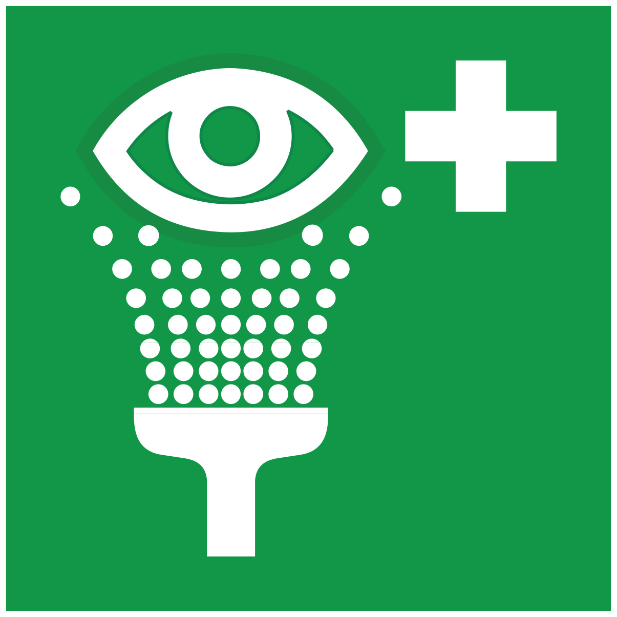 Equipement de rinçage des yeux