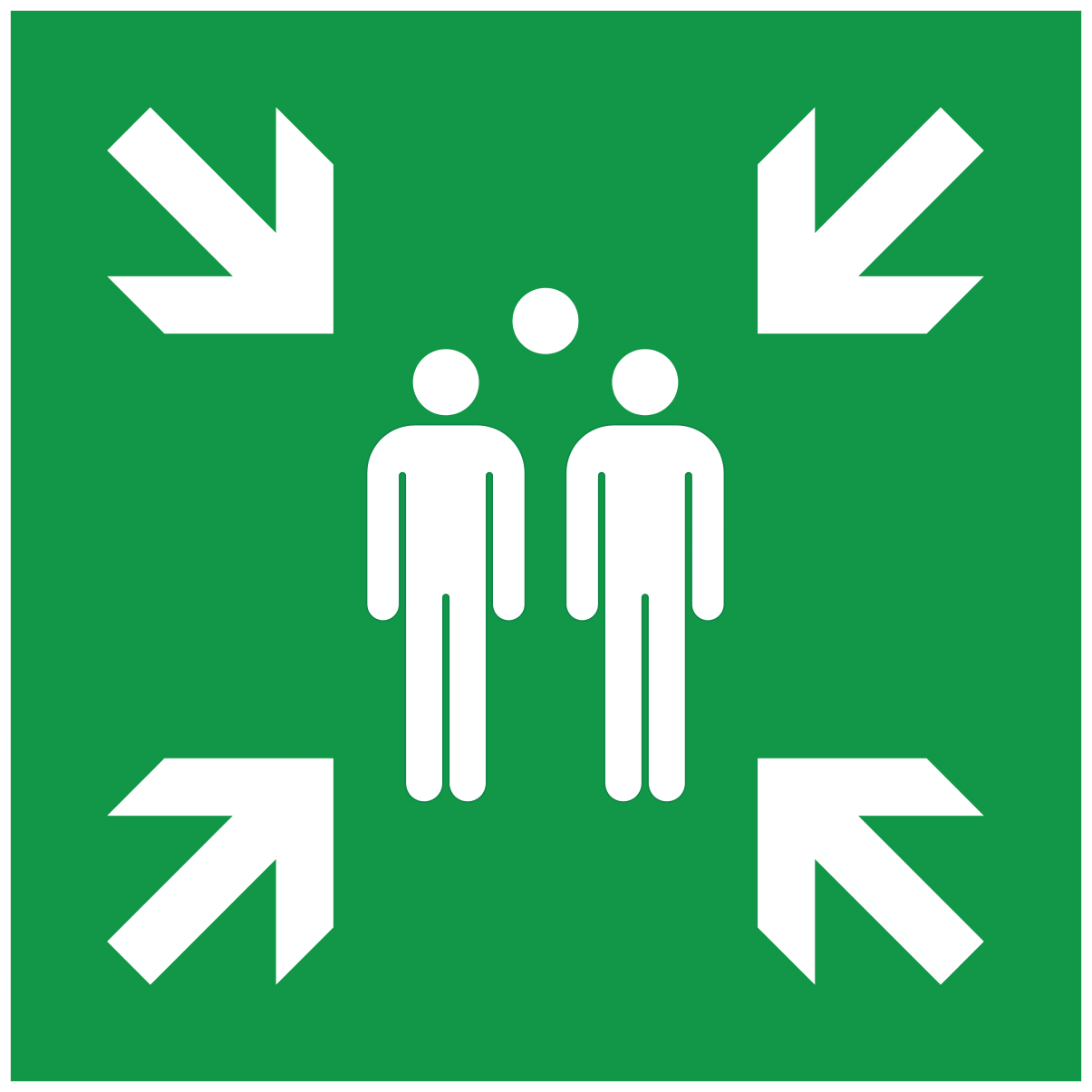 Point de rassemblement après évacuation