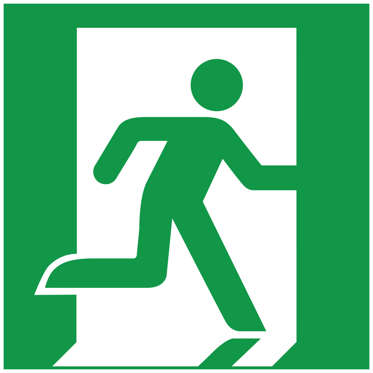 Sortie de secours à droite