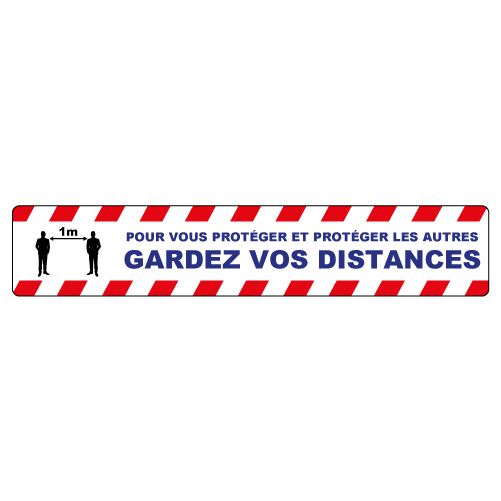 Étiquette gardez vos distances