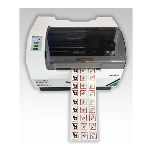 Imprimante signalétique d'étiquettes adhésives multicolore : MP1500