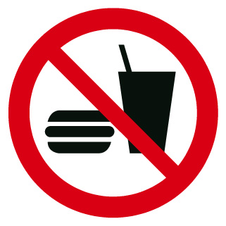 Interdiction de manger ou de boire