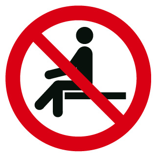 Interdiction de s'asseoir