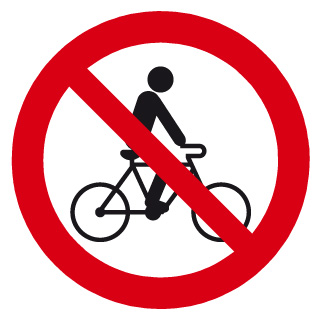 Interdit aux bicyclettes