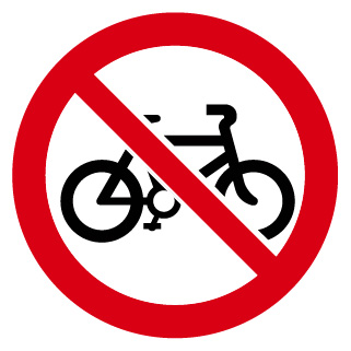 Interdit aux cycles