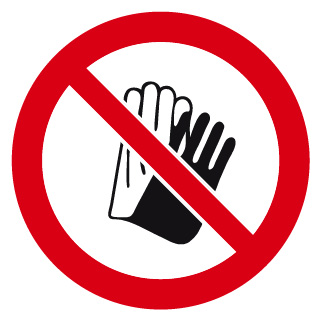 Port de gants interdit