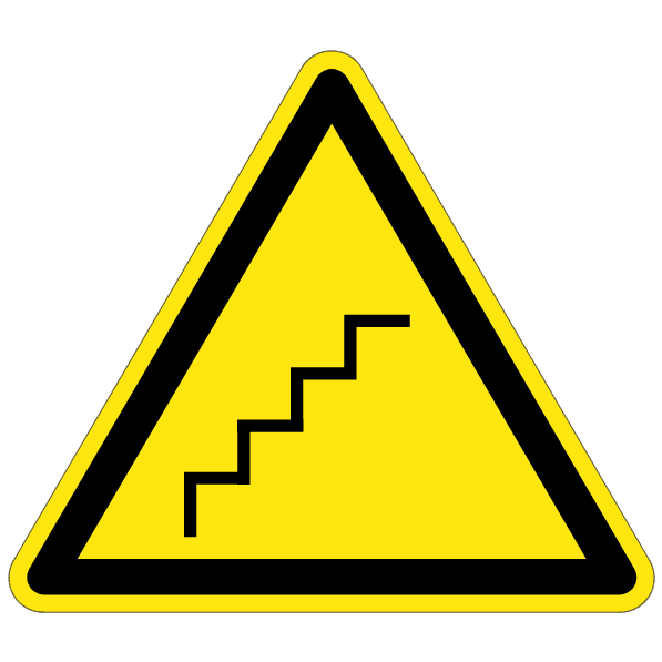 Escaliers - W190 - étiquettes et panneaux de danger et de prévention