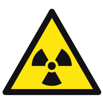 Matières radioactives ou radiations ionisantes-étiquettes et panneaux de danger et de prévention