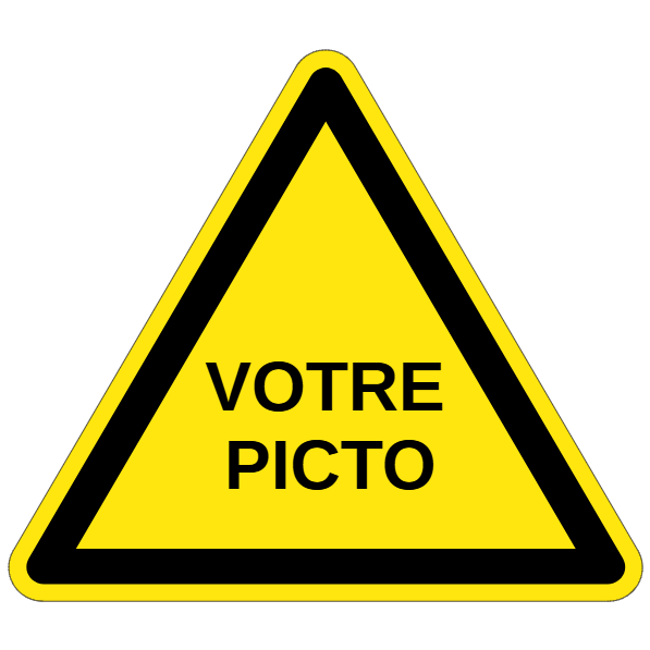 Personnalisation Votre Pictogramme  - W407 - étiquettes et panneaux de danger et de prévention