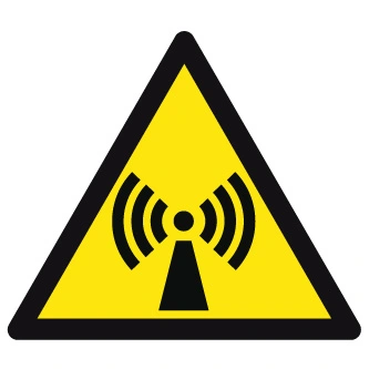 Radiations non ionisantes-étiquettes et panneaux de danger et de prévention