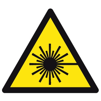 Rayonnement laser-étiquettes et panneaux de danger et de prévention