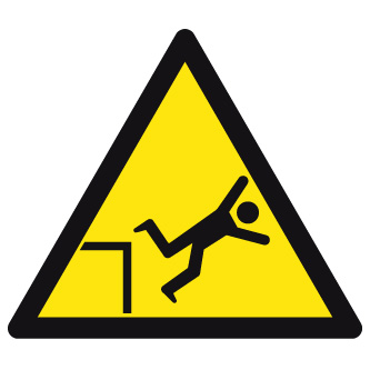 Risque de chute avec dénivellation