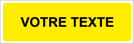 Votre texte - W951 - étiquettes et panneaux de danger et de prévention - texte paysage