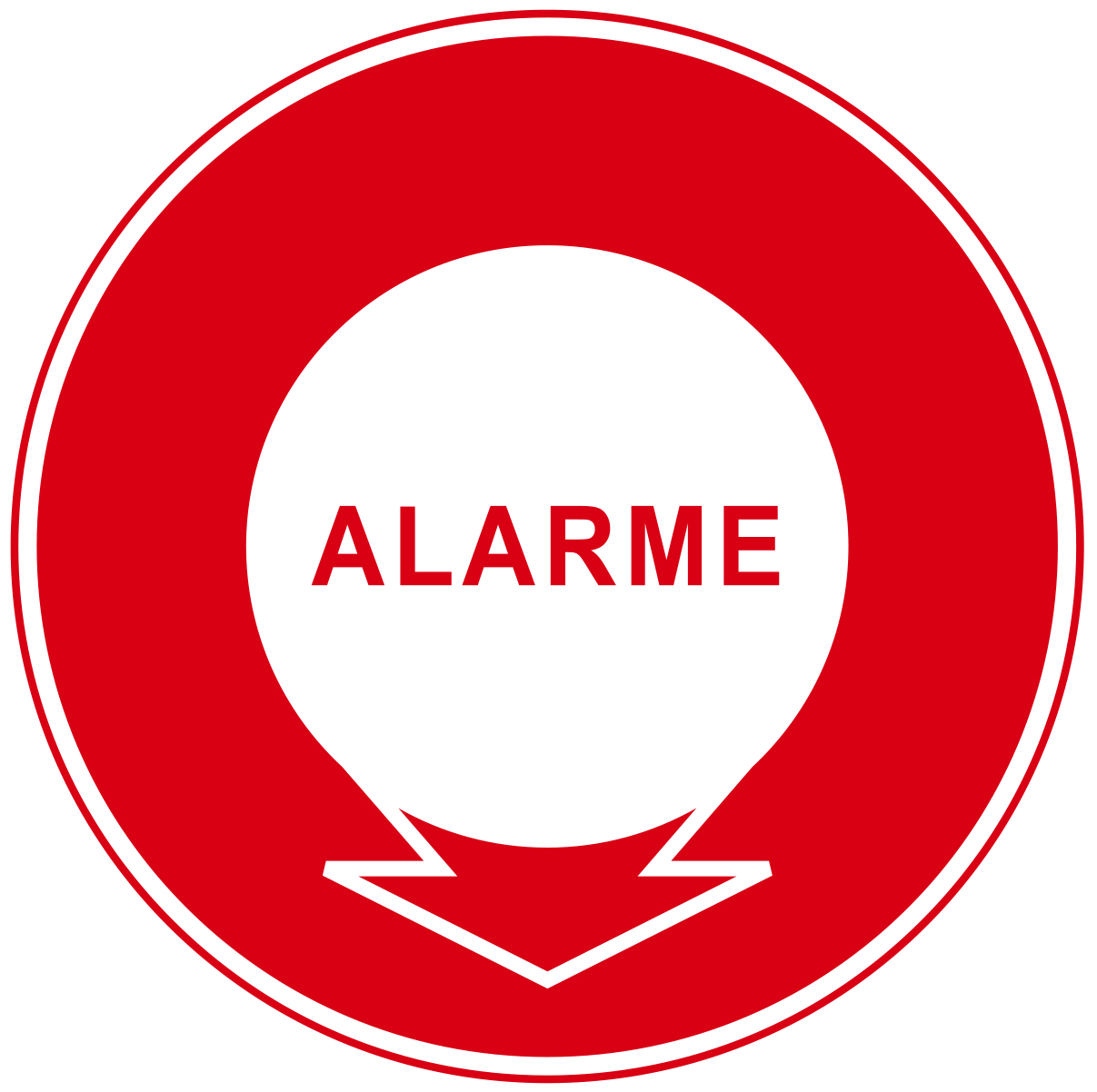 Alarme - F303 - étiquettes et panneaux d'incendie et de sécurité