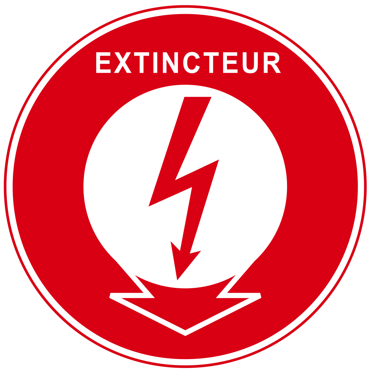 Extincteur - F307 - étiquettes et panneaux d'incendie et de sécurité