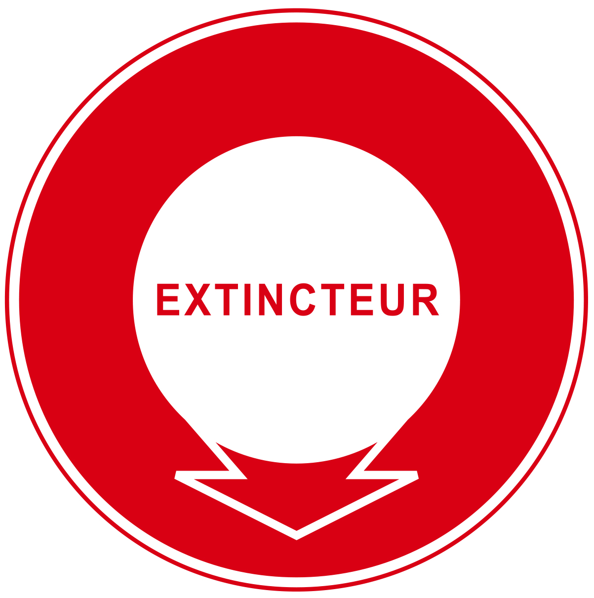 Extincteur - F305 - étiquettes et panneaux d'incendie et de sécurité