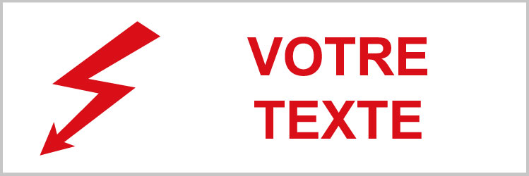 Votre texte - P310 - étiquettes et panneaux d'interdiction et de restriction - picto et texte paysage