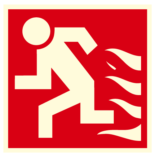Evacuation incendie photoluminescent - EX16 - étiquettes et panneaux d'incendie et de sécurité - photoluminescent