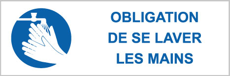 Obligation de se laver les mains