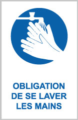 Obligation de se laver les mains