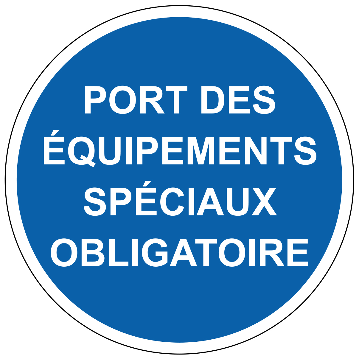 Port d'équipements spéciaux obligatoire - M308 - étiquettes et panneaux d'obligation et de consigne