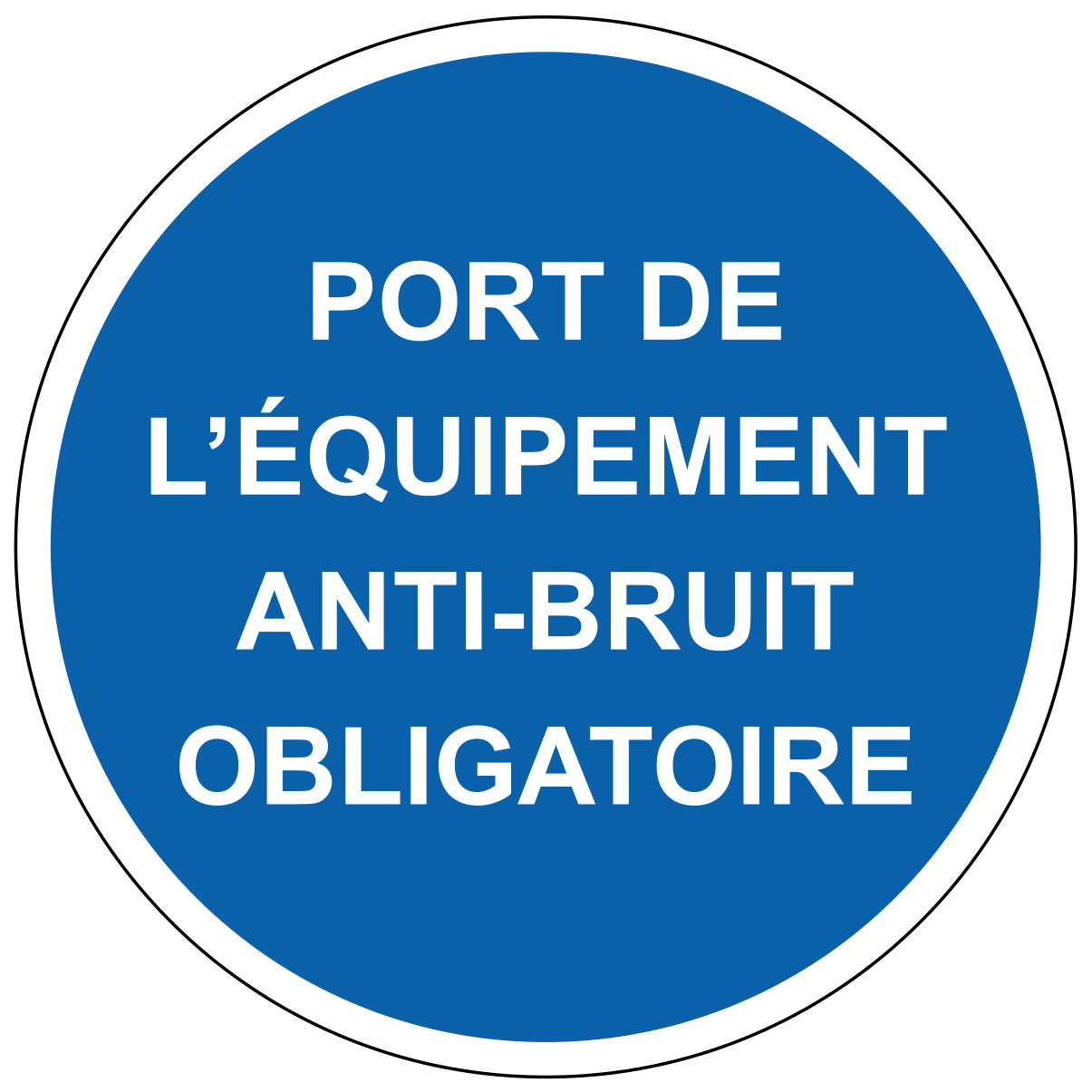 Port de l'équipement anti - M310 - étiquettes et panneaux d'obligation et de consigne