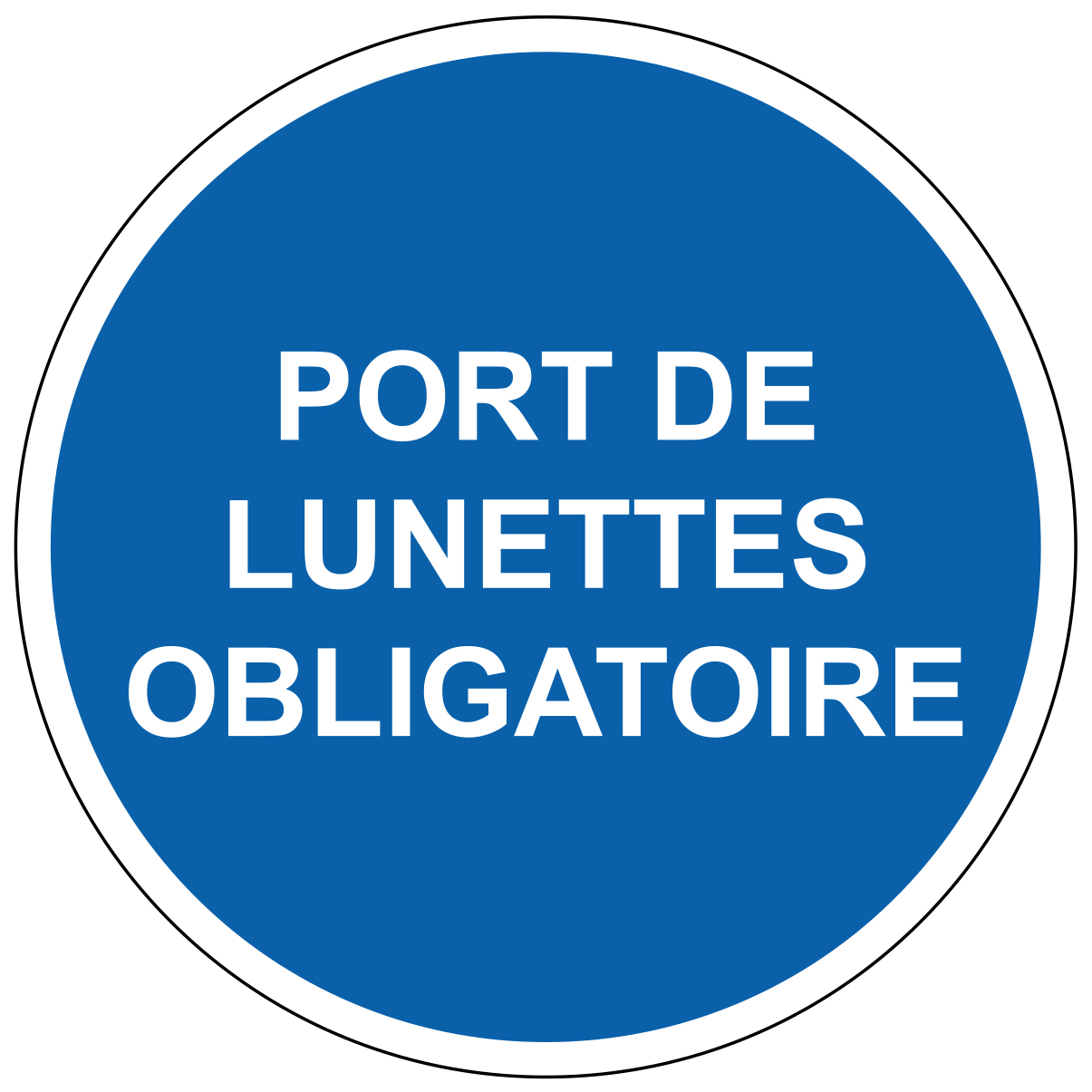 Port de lunettes obligatoire - M301 - étiquettes et panneaux d'obligation et de consigne