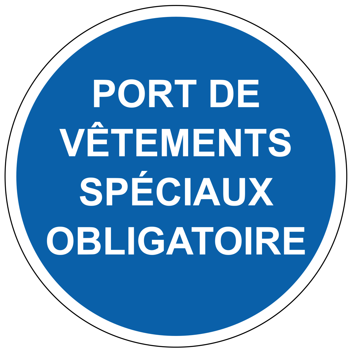 Port de vêtements spéciaux obligatoire - M305 - étiquettes et panneaux d'obligation et de consigne