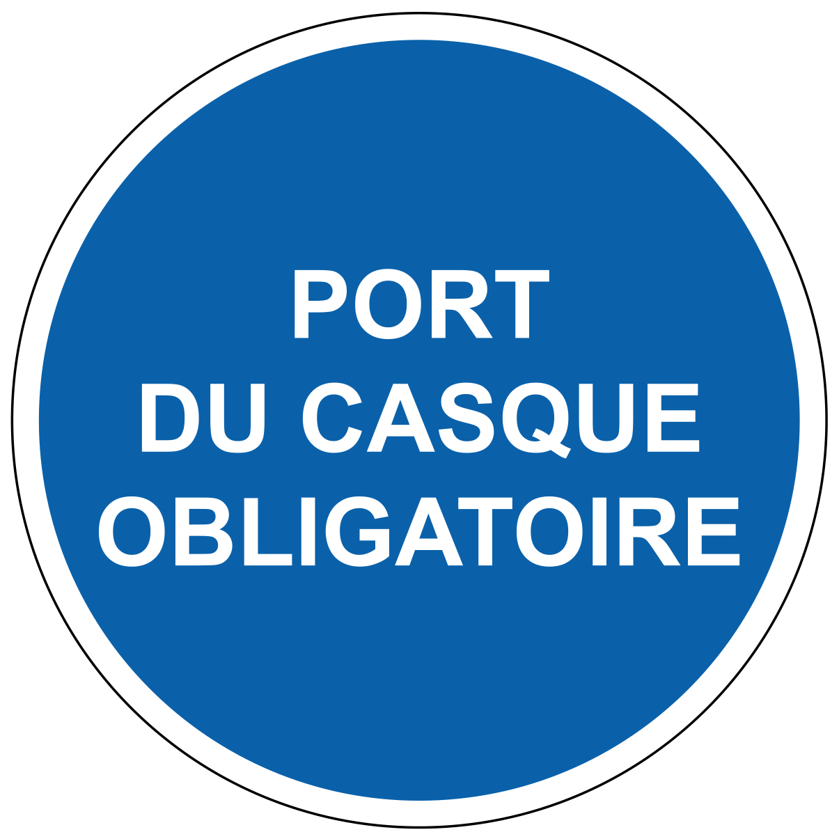 Port du casque obligatoire - M300 - étiquettes et panneaux d'obligation et de consigne