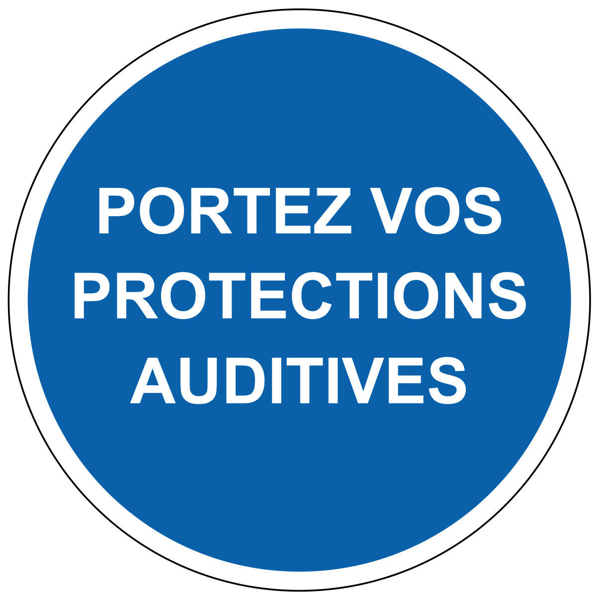 Portez vos protections auditives - M311 - étiquettes et panneaux d'obligation et de consigne