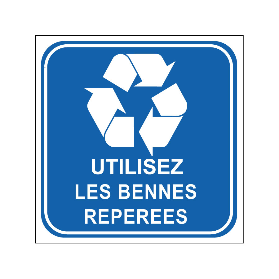 Utilisez les bennes repérées