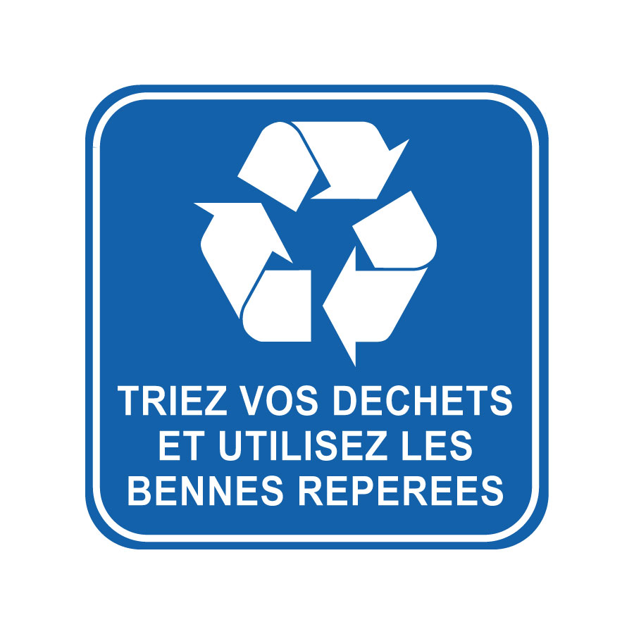 Triez vos déchets et utilisez les bennes repérées