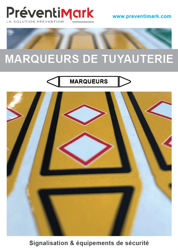 couverture de notre magazine de marqueurs de tuyauterie