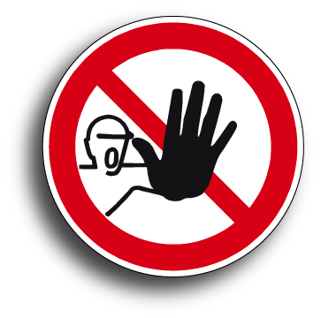 Etiquettes et panneaux d’interdiction et de restriction
