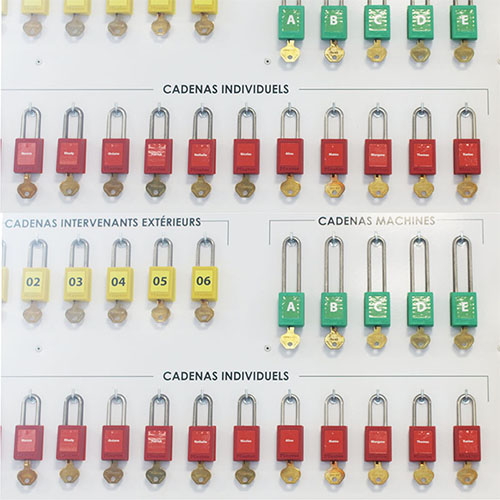 les cadenas individuels intervenants exterieurs machine secteur chimie masterlock preventimark