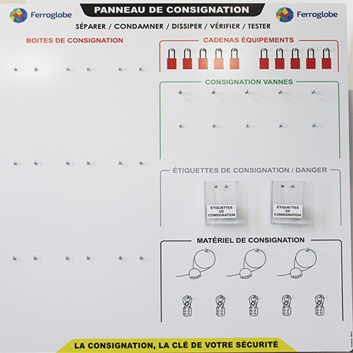 exemple panneau de consignation